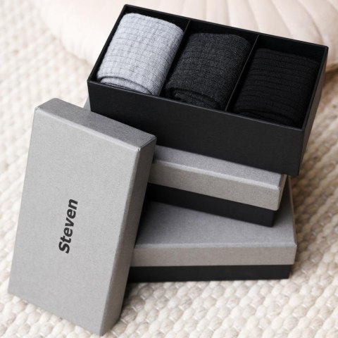 SKARPETY DAMSKIE 175 WEŁNA MERYNOS BOX 3PAK STEVEN