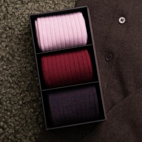 SKARPETY DAMSKIE 175 WEŁNA MERYNOS BOX 3PAK STEVEN