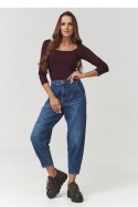 Spodnie Jeansy Damskie Model C12 Denim Jeans - Makadamia Makadamia
