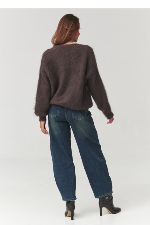 Sweter Damski Model C3 Czekolada - Makadamia Makadamia