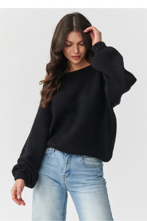 Sweter Damski Model S168 Black - Makadamia Makadamia