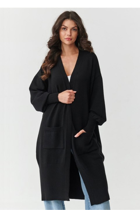 Sweter Kardigan Model S167 Black - Makadamia Makadamia