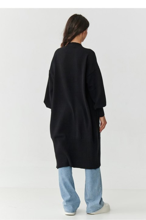 Sweter Kardigan Model S167 Black - Makadamia Makadamia