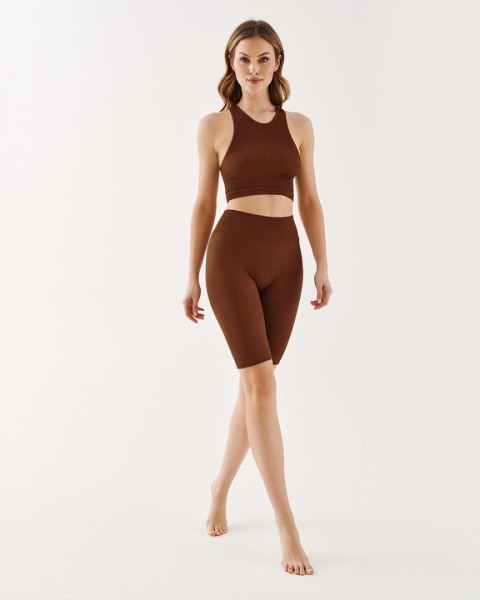 TOP SEAMLESS HALTER RIB GABRIELLA