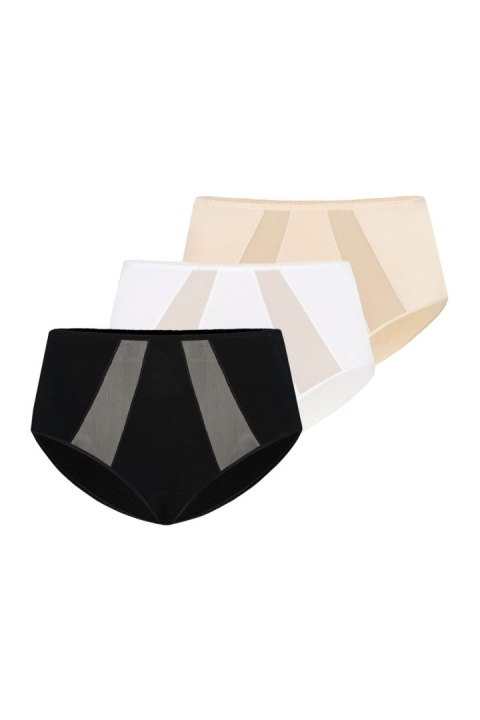 Figi Komplet figi Model Vicky 1125-3 Black/White/Beige - Teyli Teyli