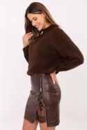 Spódnica Model IT-SD-FL3019.83 Dark Brown - Rue Paris Rue Paris