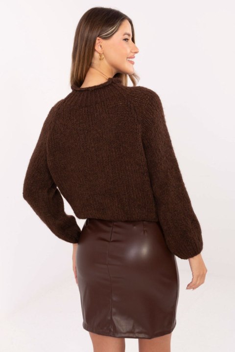 Spódnica Model IT-SD-FL3019.83 Dark Brown - Rue Paris Rue Paris