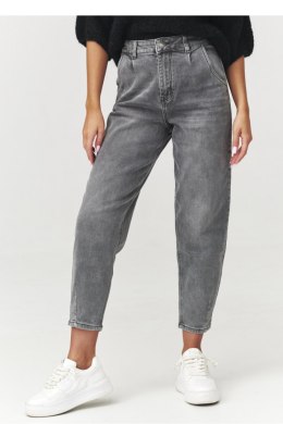Spodnie Jeansy Damskie Model C14 Grey Jeans - Makadamia Makadamia