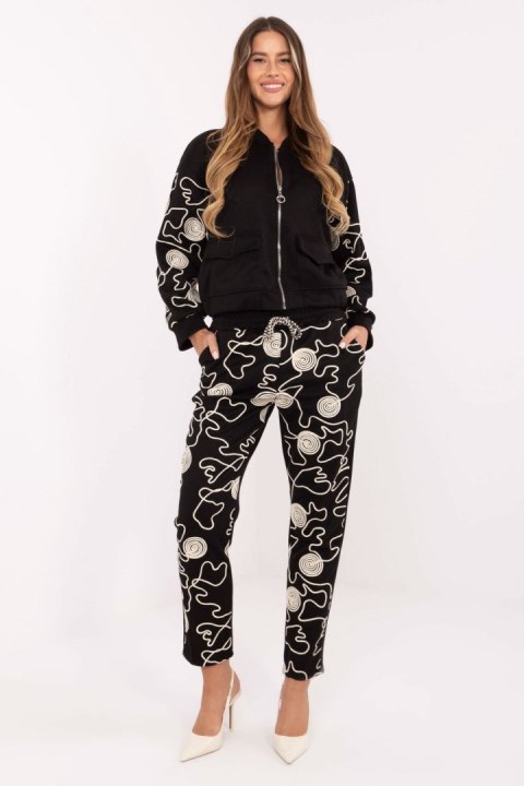 Spodnie Komplet Model IT-KMPL-21736.02P Black - Italy Moda Italy Moda