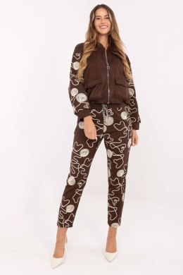 Spodnie Komplet Model IT-KMPL-21736.02P Brown - Italy Moda Italy Moda