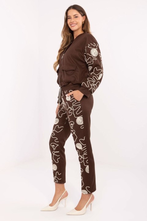 Spodnie Komplet Model IT-KMPL-21736.02P Brown - Italy Moda Italy Moda