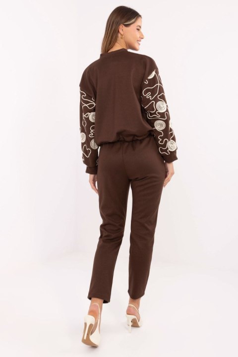 Spodnie Komplet Model IT-KMPL-21736.02P Brown - Italy Moda Italy Moda