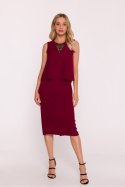 Sukienka Model S422 Bordo - Stylove Stylove