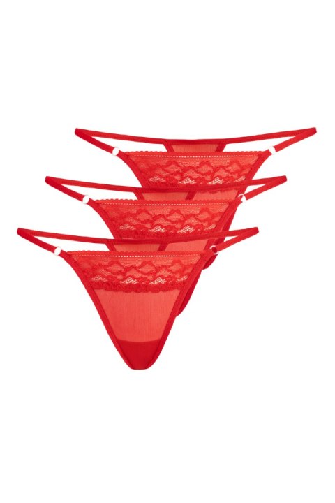 Komplet Stringi Model Erori 3pack 379-3 Red - Teyli Teyli