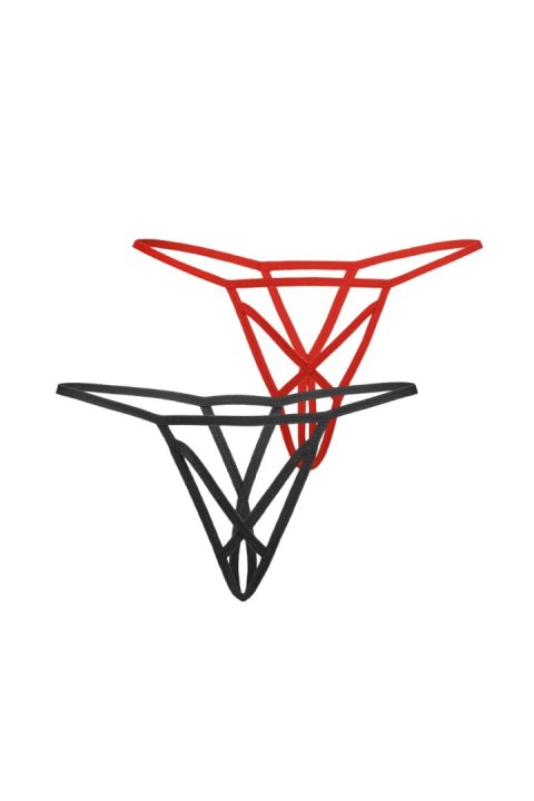 Komplet Stringi Model Mendi 2pack 3113-2 Black/Red - Teyli Teyli