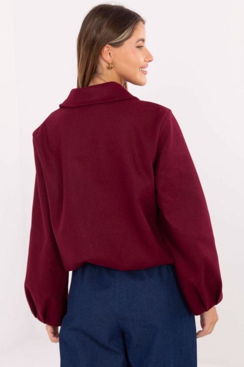 Kurtka Damska Model IT-KR-FL9725.08P Bordo - Rue Paris Rue Paris