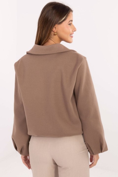 Kurtka Damska Model IT-KR-FL9725.08P Dark Beige - Rue Paris Rue Paris