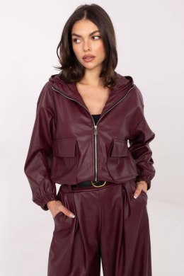Kurtka Damska Model IT-KR-FL9729.15P Bordo - Rue Paris Rue Paris