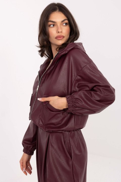 Kurtka Damska Model IT-KR-FL9729.15P Bordo - Rue Paris Rue Paris