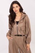 Kurtka Damska Model IT-KR-FL9729.15P Dark Beige - Rue Paris Rue Paris