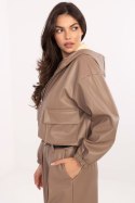 Kurtka Damska Model IT-KR-FL9729.15P Dark Beige - Rue Paris Rue Paris