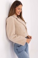 Płaszcz Damski Model IT-KR-FL9730.23 Light Beige - Rue Paris Rue Paris