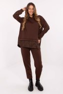 Spodnie Komplet Model IT-KMPL-9860.61 Dark Brown - Italy Moda Italy Moda