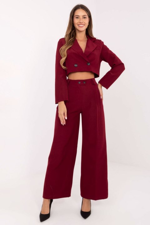 Spodnie Komplet Model IT-KMPL-FL9019.08P Bordo - Rue Paris Rue Paris