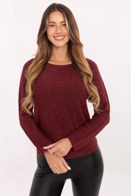 Sweter Damski Model IT-SW-0110.84 Bordo - Rue Paris Rue Paris