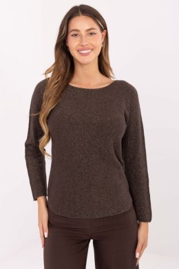 Sweter Damski Model IT-SW-0110.84 Dark Brown - Rue Paris Rue Paris
