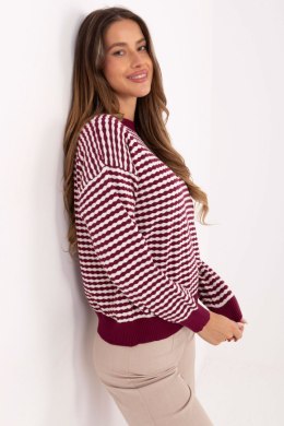 Sweter Damski Model IT-SW-93190.15 Bordo - Factory Price Factory Price