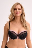 Biustonosz Soft Model Elara 1309 Black/Pink - Gaia Gaia