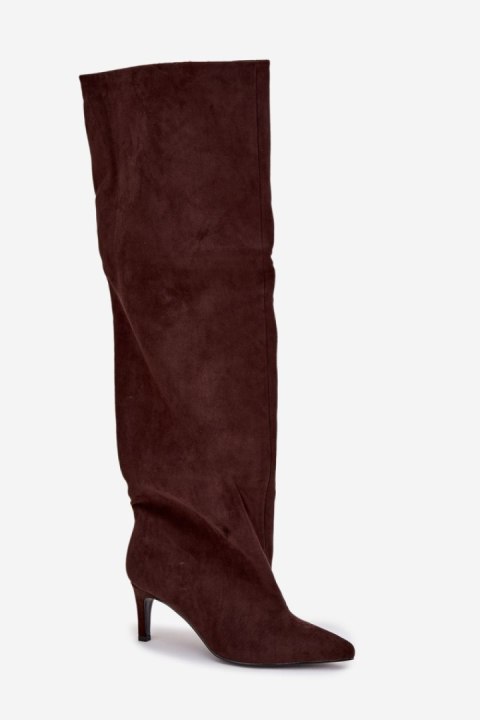 Kozaki Model Mavilla CLS-580 Czekolada Zamsz - Step in style Step in style