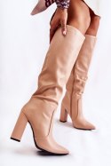 Kozaki Model Mayra X8056 Nude - Step in style Step in style
