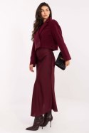 Płaszcz Damski Model IT-KR-FL9730.23 Bordo - Rue Paris Rue Paris