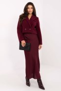Płaszcz Damski Model IT-KR-FL9730.23 Bordo - Rue Paris Rue Paris