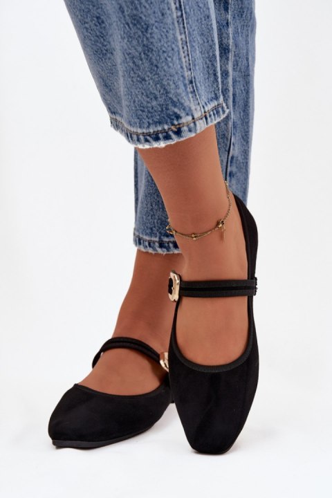 Baleriny Model Adelora 21-39 Black - Step in style Step in style