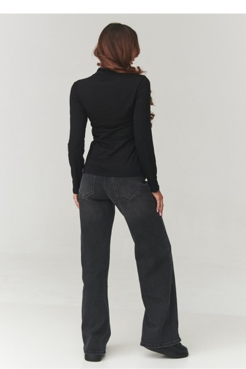 Bluzka Model C15 Black - Makadamia Makadamia