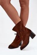 Botki Model Zazoo 1151 Brown - Step in style Step in style