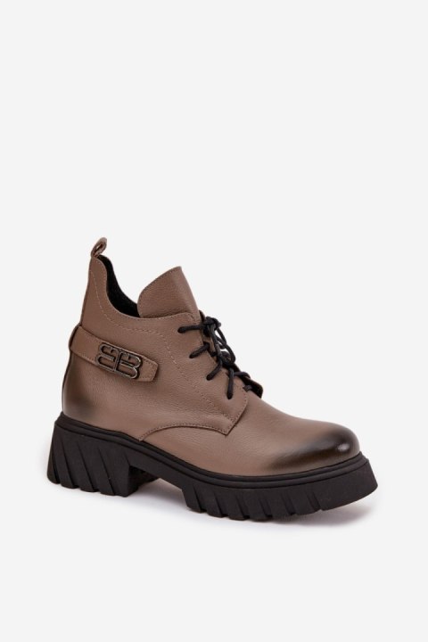 Botki Model Zazoo 60483 Dark Beige - Step in style Step in style