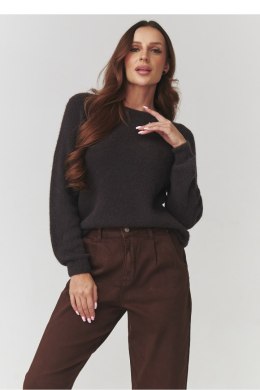 Sweter Damski Model C21 Czekolada - Makadamia Makadamia