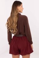 Szorty Damskie Model MI-SN-122408.57 Bordo - Rue Paris Rue Paris