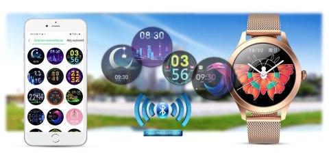 Damski SMARTWATCH G.Rossi SW014G-2 Różowe złoto Damski SMARTWATCH G.Rossi SW014G-2 Różowe złoto