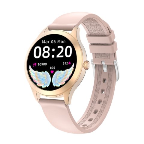 Damski SMARTWATCH G.Rossi SW014G-3 Różowe złoto, Silikonowy pasek Damski SMARTWATCH G.Rossi SW014G-3 Różowe złoto, Silikonowy pasek