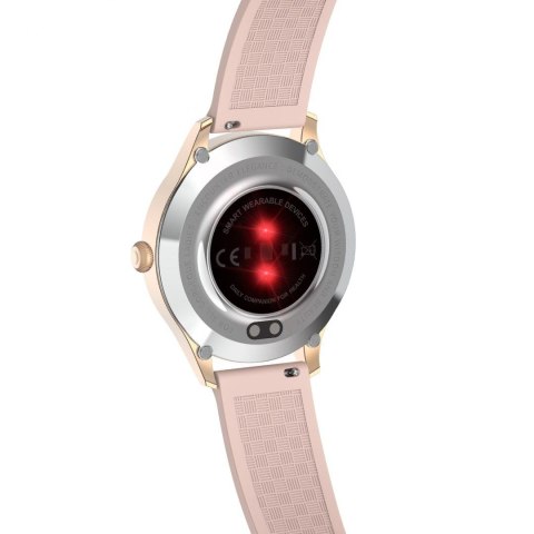 Damski SMARTWATCH G.Rossi SW014G-3 Różowe złoto, Silikonowy pasek Damski SMARTWATCH G.Rossi SW014G-3 Różowe złoto, Silikonowy pasek