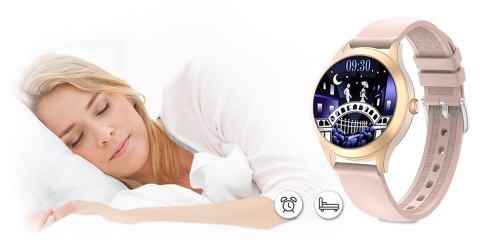 Damski SMARTWATCH G.Rossi SW014G-3 Różowe złoto, Silikonowy pasek Damski SMARTWATCH G.Rossi SW014G-3 Różowe złoto, Silikonowy pasek