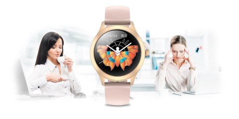 Damski SMARTWATCH G.Rossi SW014G-3 Różowe złoto, Silikonowy pasek Damski SMARTWATCH G.Rossi SW014G-3 Różowe złoto, Silikonowy pasek
