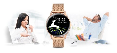 Damski SMARTWATCH G.Rossi SW015-4 Różowe złoto Damski SMARTWATCH G.Rossi SW015-4 Różowe złoto