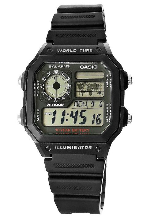 Zegarek Męski CASIO AE-1200WH-1AVEF Zegarek Męski CASIO AE-1200WH-1AVEF