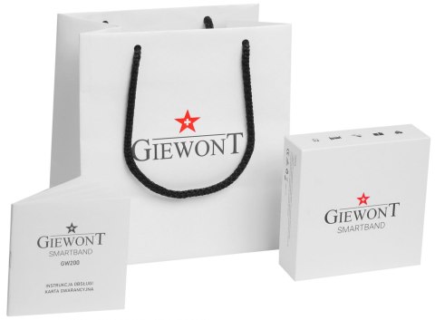 Smartband Giewont Fit&GO Duo GW200-2 - Black + Pasek Ice White Smartband Giewont Fit&GO Duo GW200-2 - Black + Pasek Ice White